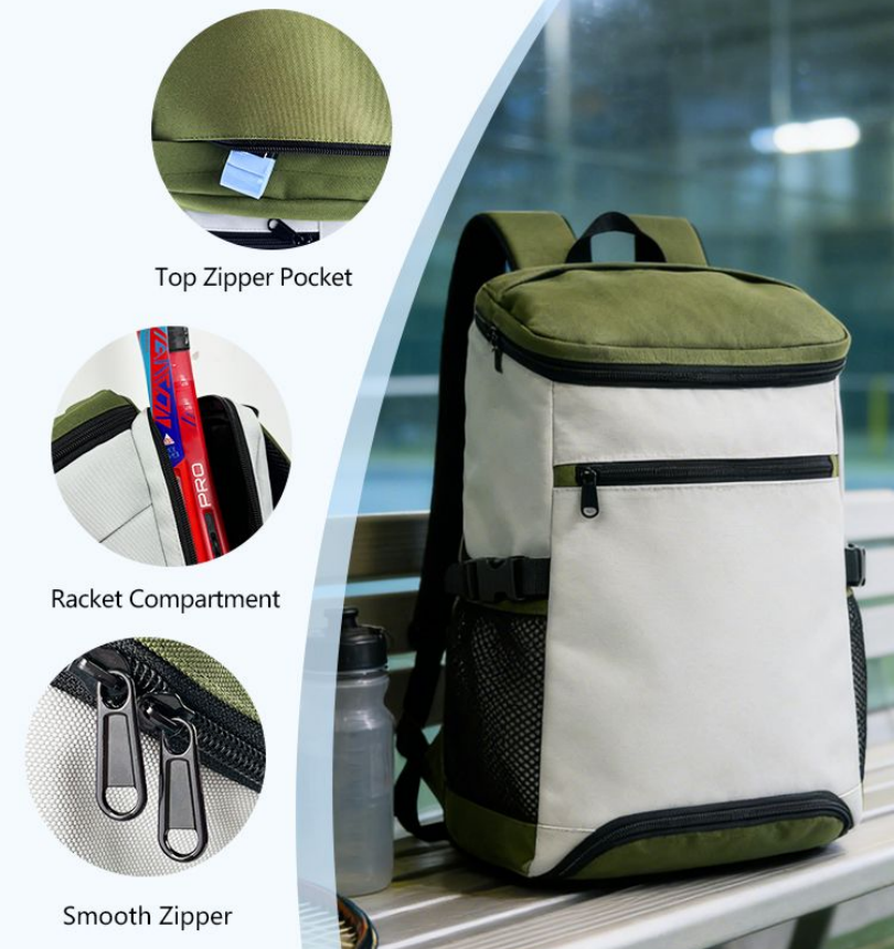 Table Tennis Kit Bag - Tennis Racket Backapck Large Capacity Dry