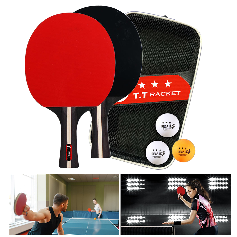Table Tennis Racket 2 Rackets  – Table Tennis Kit Bag Bewertung und Preis