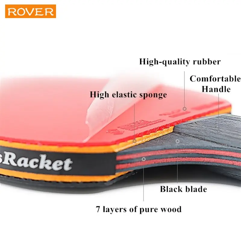 5/6 Star Table Tennis Racket 2 – Table Tennis Kit Bag Bewertung und Preis